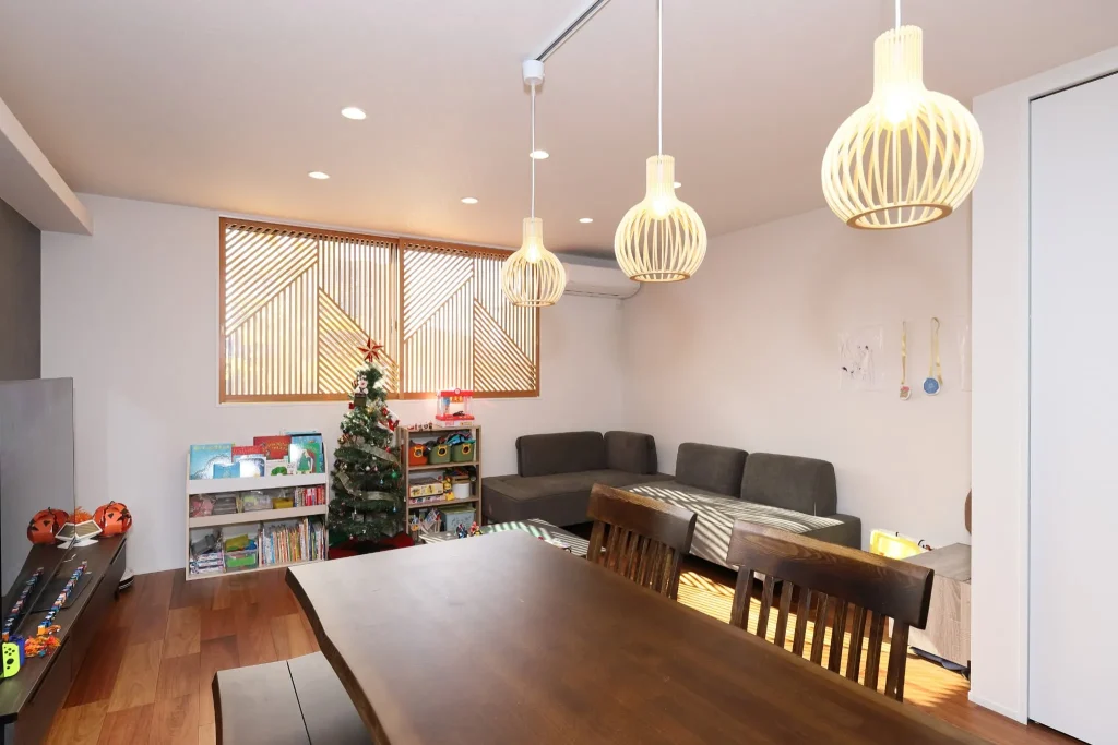 S様邸3階にあるリビングの写真